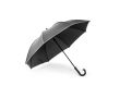 Parapluie recyclé 68 cm en polyester avec détails réfléchissants Ø120 couleur noir