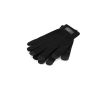 Gants en polyester recyclé rPET avec bouts tactiles pour smartphone couleur noir