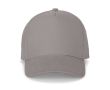Casquette en coton brossé 5 panneaux avec boucle métallique 260 g/m² couleur gris clair