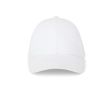 Casquette réglable en coton brossé à 6 panneaux 260 g/m² couleur blanc