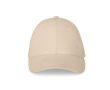 Casquette réglable en coton brossé à 6 panneaux 260 g/m² couleur beige