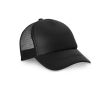 Casquette en polyester et mesh avec fermeture réglable 150 g/m2 couleur noir