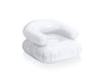 Chaise longue gonflable colorée et personnalisée en plastique Relax couleur blanc