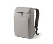 Sac à dos 20L en cuir synthétique, compartiment PC rembourré couleur gris clair