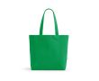 Sac en coton recyclé et RPET à anses longues 280 g/m² couleur vert