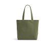 Sac en coton recyclé et RPET à anses longues 280 g/m² couleur vert militaire