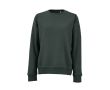 Sweat-shirt femme en coton biologique col rond 300 g/m² Waikiki couleur vert foncé