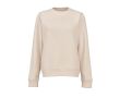 Sweat-shirt femme en coton biologique col rond 300 g/m² Waikiki couleur beige