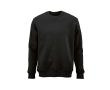 Sweat-shirt unisexe en coton biologique à col rond 340 g/m² Nazaré couleur noir