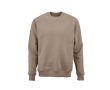 Sweat-shirt unisexe en coton biologique à col rond 340 g/m² Nazaré couleur marron clair