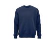 Sweat-shirt unisexe en coton biologique à col rond 340 g/m² Nazaré couleur bleu marine
