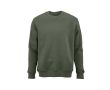 Sweat-shirt unisexe en coton biologique à col rond 340 g/m² Nazaré couleur vert militaire
