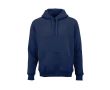Sweat à capuche unisexe en coton biologique 340g/m² Tulum couleur bleu marine