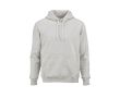 Sweat à capuche unisexe en coton biologique 340g/m² Tulum couleur gris clair chiné