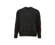 Sweat-shirt unisexe en coton bio avec molleton français 300 g/m² Capri couleur noir