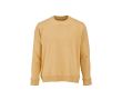 Sweat-shirt unisexe en coton bio avec molleton français 300 g/m² Capri couleur jaune