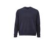 Sweat-shirt unisexe en coton bio avec molleton français 300 g/m² Capri couleur bleu marine