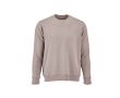 Sweat-shirt unisexe en coton bio avec molleton français 300 g/m² Capri couleur gris taupe