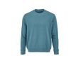 Sweat-shirt unisexe en coton bio avec molleton français 300 g/m² Capri couleur bleu pétrole