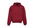 Sweat unisexe oversize 340 g/m² en coton et polyester recyclé Ericeira couleur bordeaux