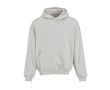 Sweat unisexe oversize 340 g/m² en coton et polyester recyclé Ericeira couleur gris clair chiné