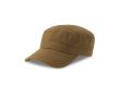 Casquette style militaire en coton avec fermeture velcro, 215 g/m² couleur vert olive