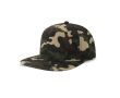 Casquette en polyester recyclé avec visière plate 5 panneaux 300 g/m² couleur camouflage