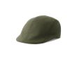 Casquette plate en coton brossé au toucher doux, 280 g/m² couleur vert olive
