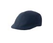 Casquette plate en coton brossé au toucher doux, 280 g/m² couleur bleu marine