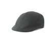 Casquette plate en coton brossé au toucher doux, 280 g/m² couleur gris foncé