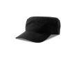 Casquette militaire en coton avec visière et velcro, 280 g/m² couleur noir