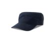 Casquette militaire en coton avec visière et velcro, 280 g/m² couleur bleu marine