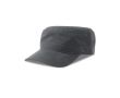 Casquette militaire en coton avec visière et velcro, 280 g/m² couleur gris foncé