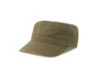 Casquette militaire à bord semi-courbé en coton écologique, 280 g/m² couleur vert olive
