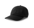 Casquette non structurée avec boucle et mélange de coton 280 g/m² couleur noir