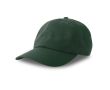 Casquette non structurée avec boucle et mélange de coton 280 g/m² couleur vert foncé