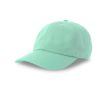 Casquette en coton recyclé et biologique, fermeture à boucle 280 g/m² couleur bleu lagon