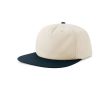 Casquette vintage en coton recyclé avec visière plate 260 g/m² couleur bleu ultramarine