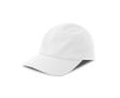 Casquette de sport en polyester recyclé anti-transpiration, 105 g/m² couleur blanc