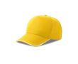 Casquette de baseball à 5 panneaux en polyester recyclé, 220 g/m² couleur jaune