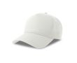 Casquette de baseball structurée à 5 panneaux avec fermeture velcro couleur blanc