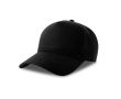 Casquette de baseball structurée à 5 panneaux avec fermeture velcro couleur noir