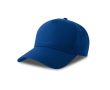 Casquette de baseball structurée à 5 panneaux avec fermeture velcro couleur bleu roi