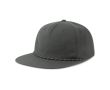 Casquette 5 panneaux non structurée et recyclée ReTraze® couleur gris foncé