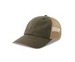 Casquette trucker 6 panneaux avec mesh et fermeture velcro couleur vert olive