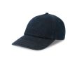 Casquette de baseball en denim écologique à 5 panneaux avec boucle couleur bleu foncé