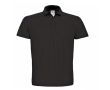 Polo pour homme en coton piqué avec 2 boutons 180 g/m² B&C  couleur noir