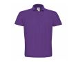 Polo pour homme en coton piqué avec 2 boutons 180 g/m² B&C  couleur violet