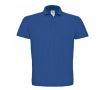 Polo pour homme en coton piqué avec 2 boutons 180 g/m² B&C  couleur bleu roi
