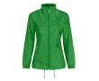 Coupe-vent ajustable pour femme en nylon déperlant B&C  couleur vert clair